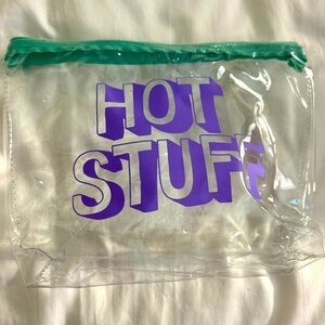 Clear vinyl zip pouch’s set of TWO